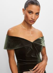 Velvet Off-the-Shoulder Dress sold by Melanie Lyne