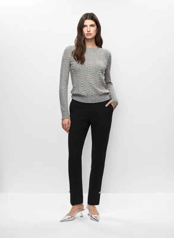 Pearl Studded Sweater & Slim Leg Pants sold by Melanie Lyne