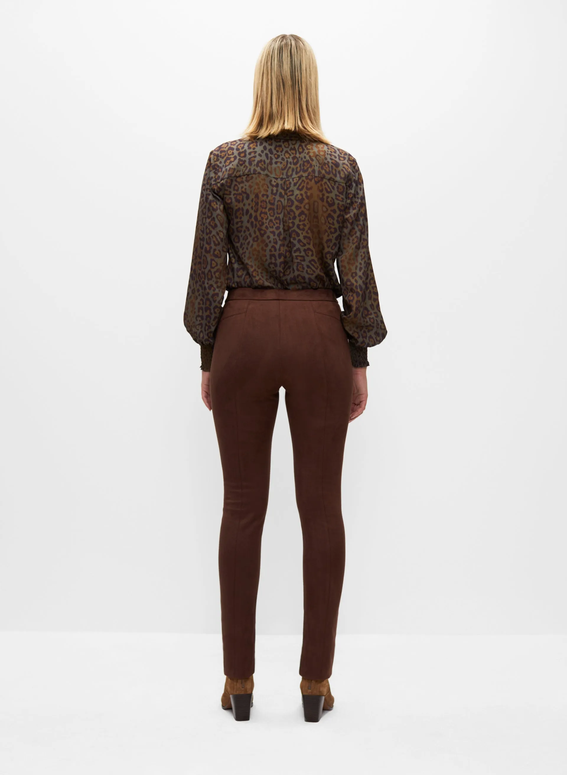 Faux Suede Pull-On Pants sold by Melanie Lyne product image thumbnail 2