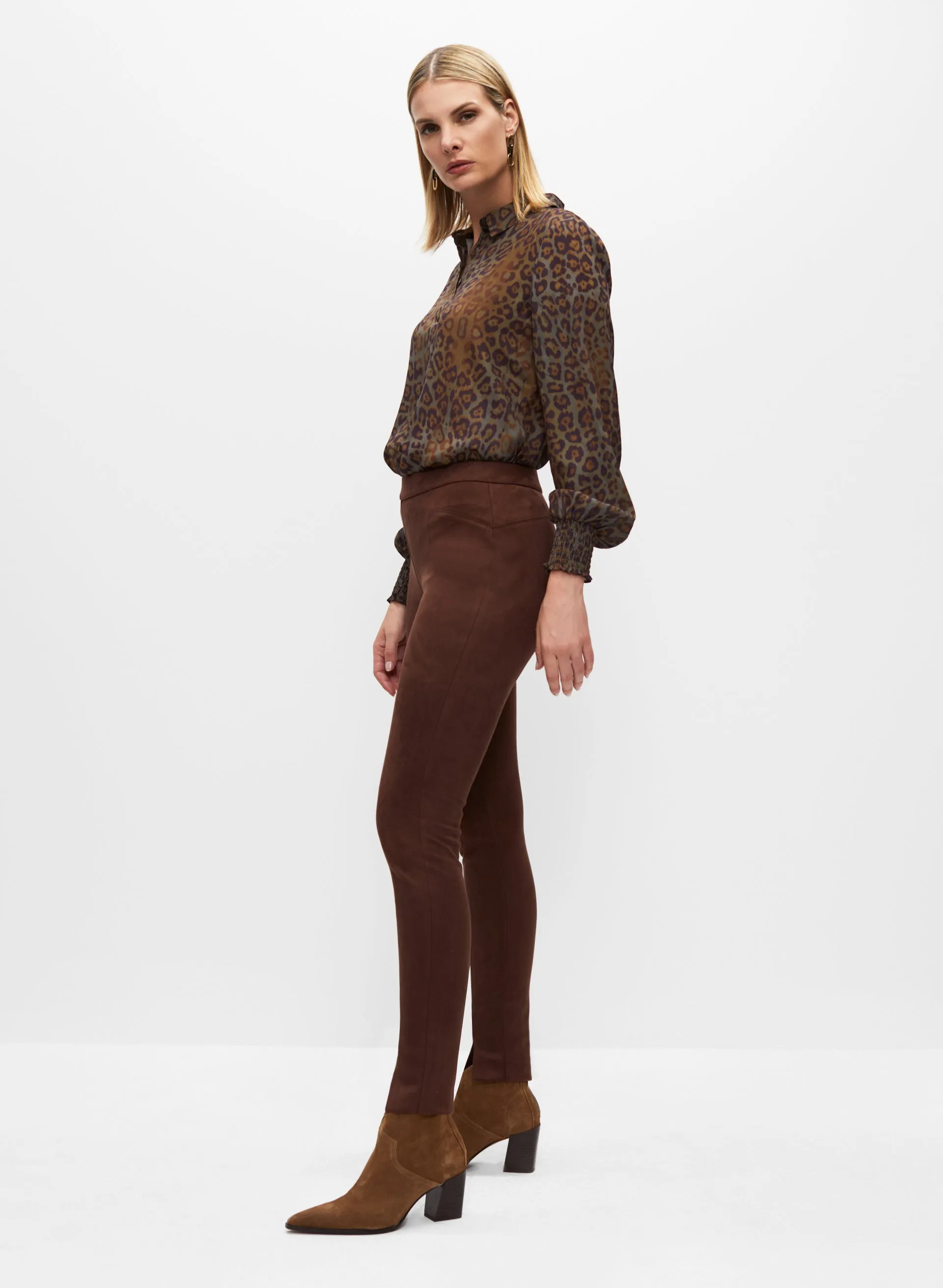 Faux Suede Pull-On Pants sold by Melanie Lyne product image thumbnail 3