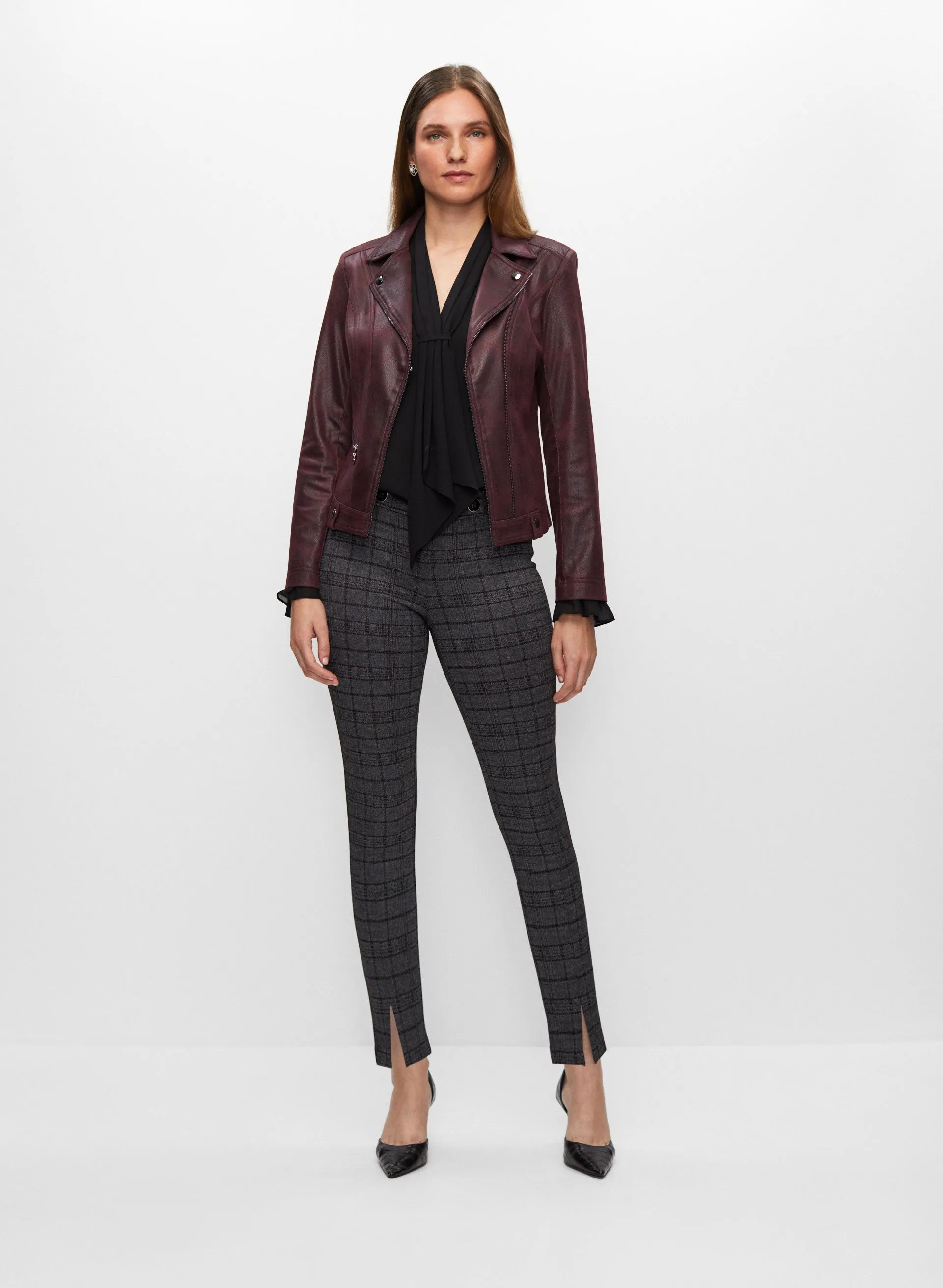 Vex - Snap Detail Faux Suede Jacket sold by Melanie Lyne product image thumbnail 4