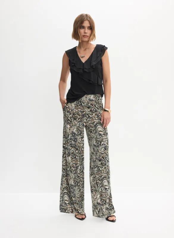 Sleeveless Ruffled Top & Wide-Leg Pants sold by Melanie Lyne