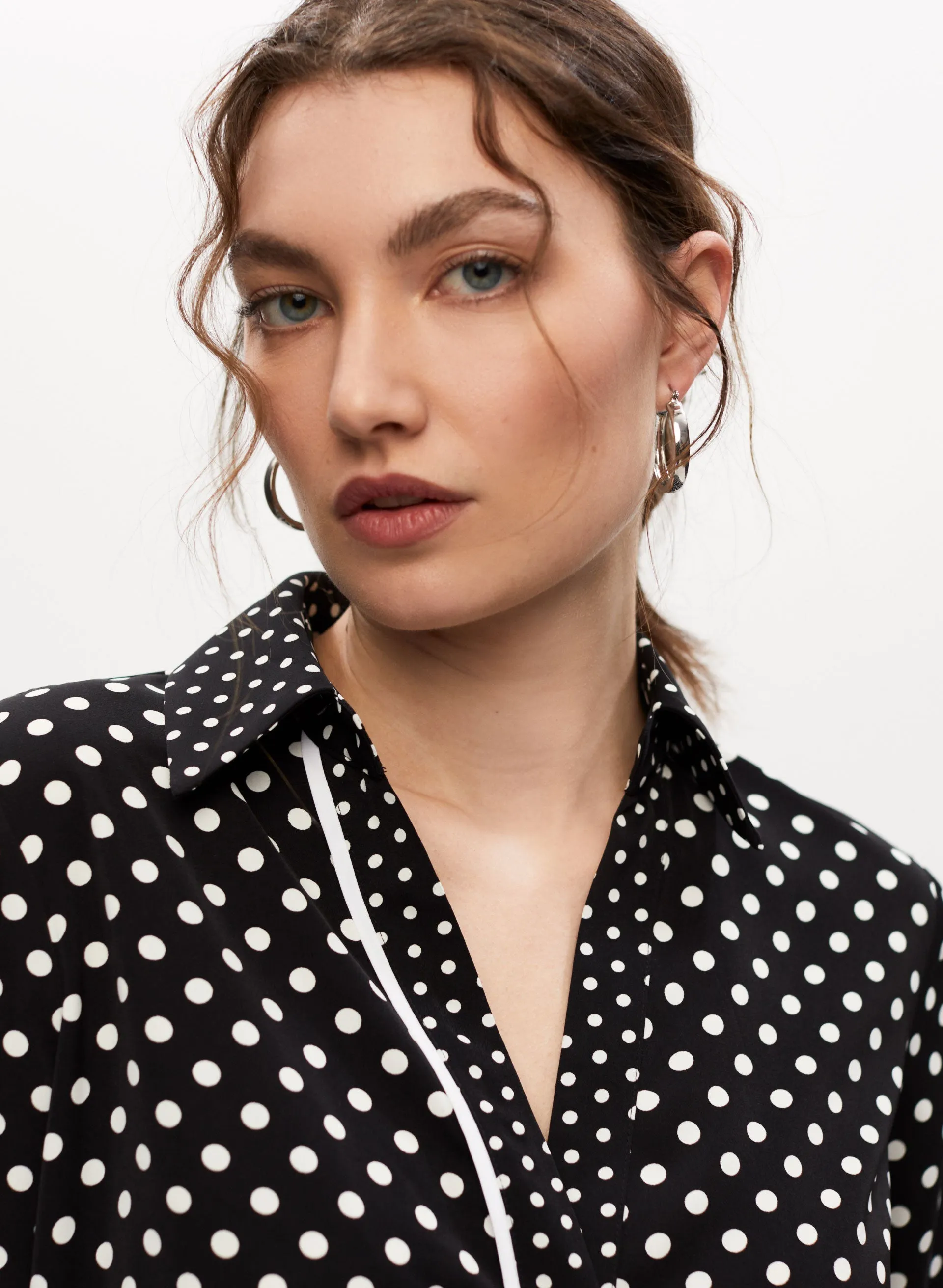 Polka Dot Print Shirt sold by Melanie Lyne product image thumbnail 2