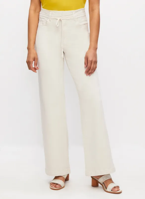 Drawstring Waist Wide Leg Jeans sold by Melanie Lyne