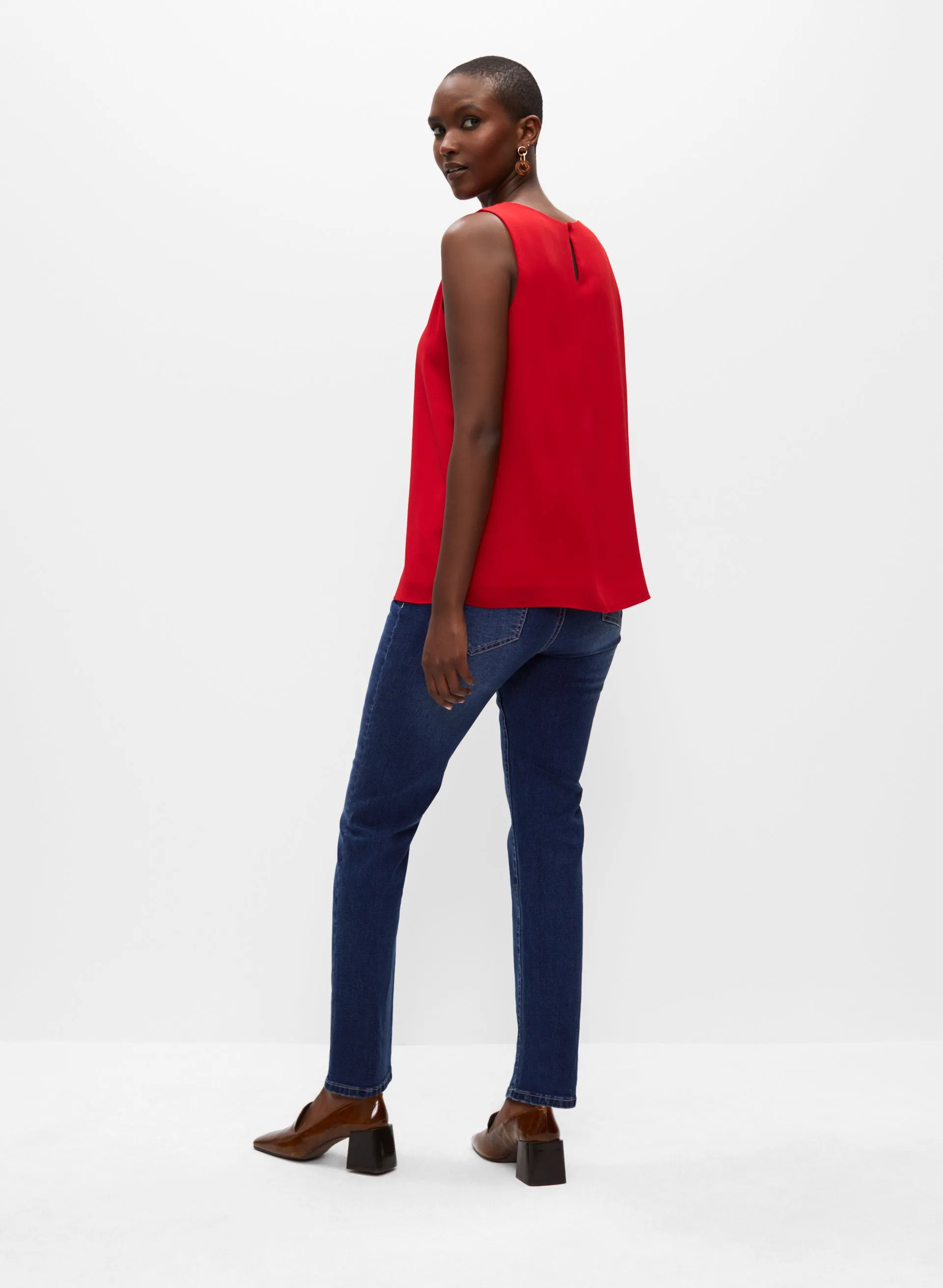 Double Layer Sleeveless Blouse sold by Melanie Lyne product image thumbnail 4