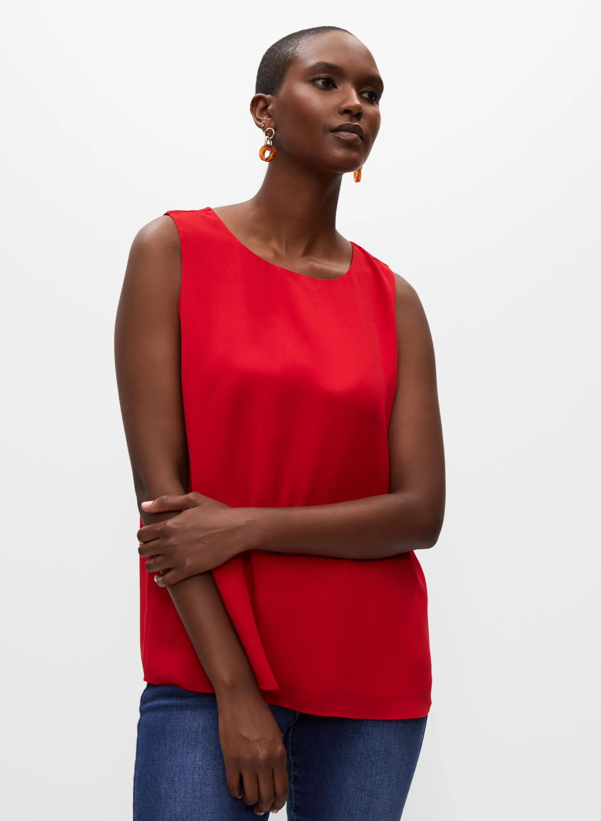 Double Layer Sleeveless Blouse sold by Melanie Lyne