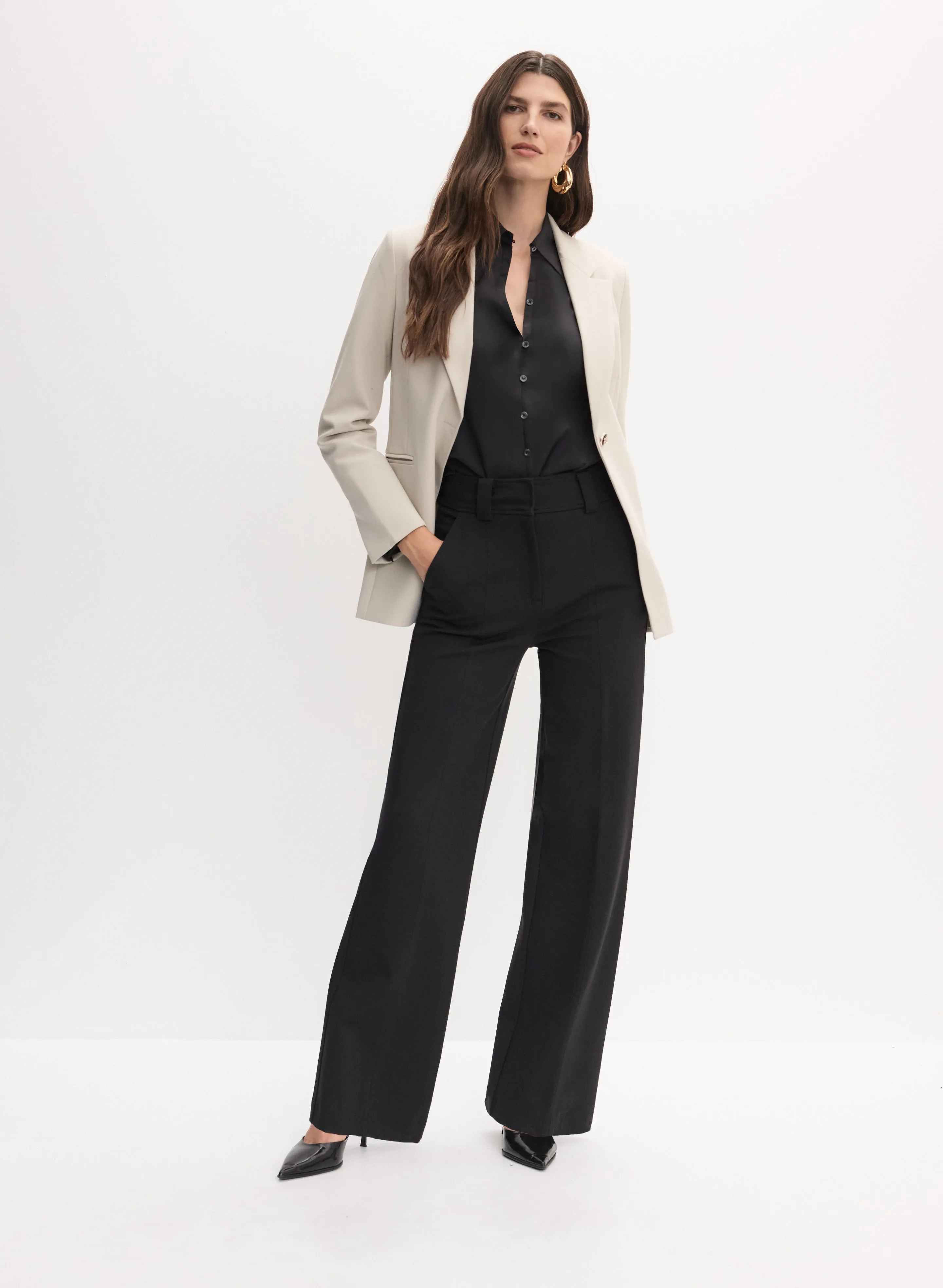 Single Button Jacket & Wide Leg Pants sold by Melanie Lyne