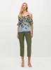 Lemon Print Cold Shoulder Top sold by Melanie Lyne