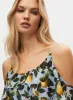 Lemon Print Cold Shoulder Top sold by Melanie Lyne