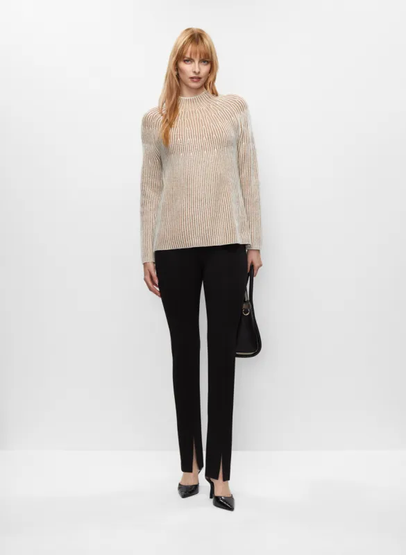 Funnel Neck Sweater & Slit Hem Pants sold by Melanie Lyne