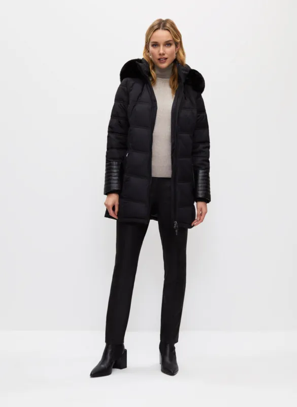 Vegan Down Quilted Coat sold by Melanie Lyne
