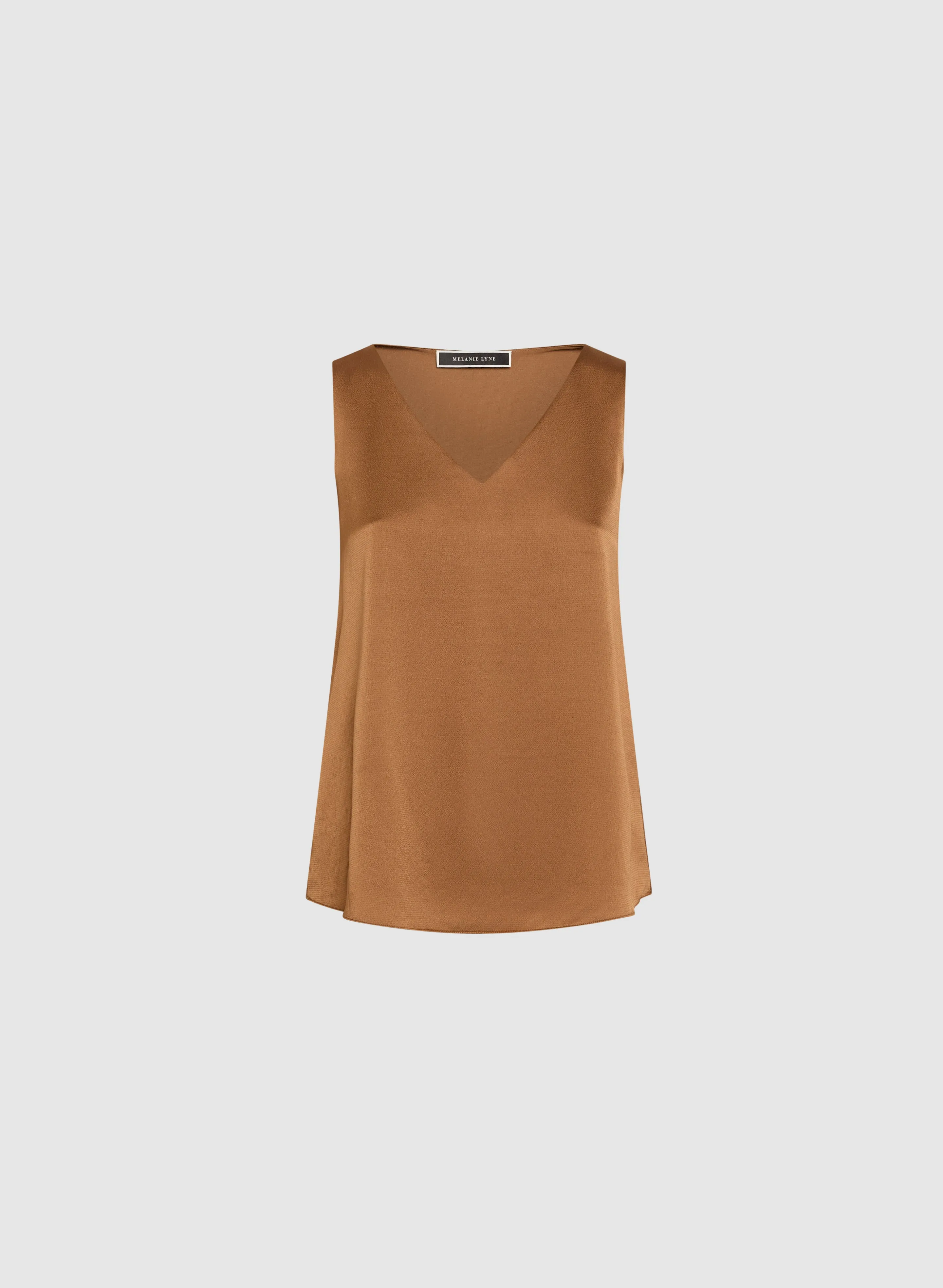 Essential V-Neck Satin Tank Top sold by Melanie Lyne product image thumbnail 5