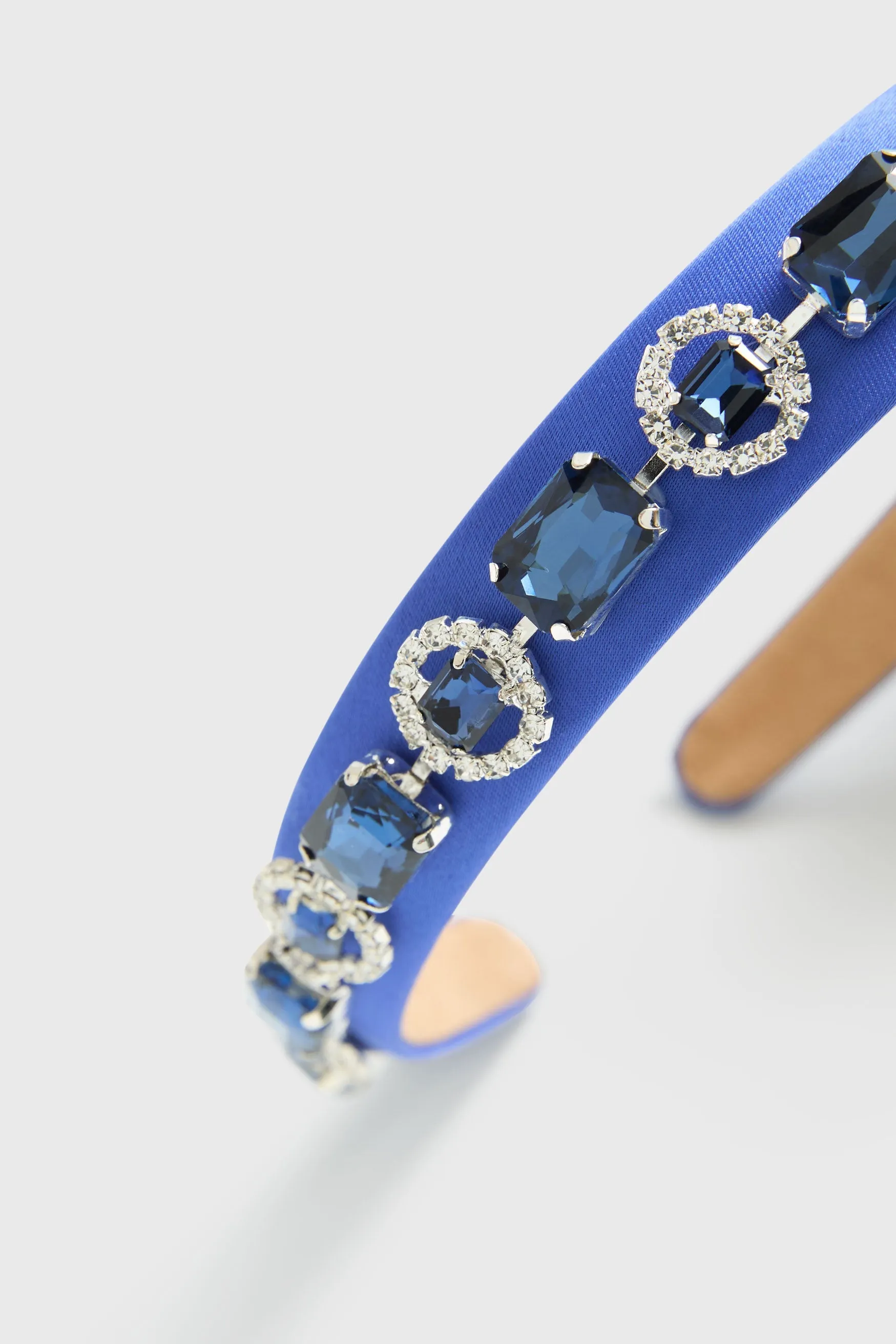 Crystal & Stone Detail Satin Headband sold by Melanie Lyne product image thumbnail 2