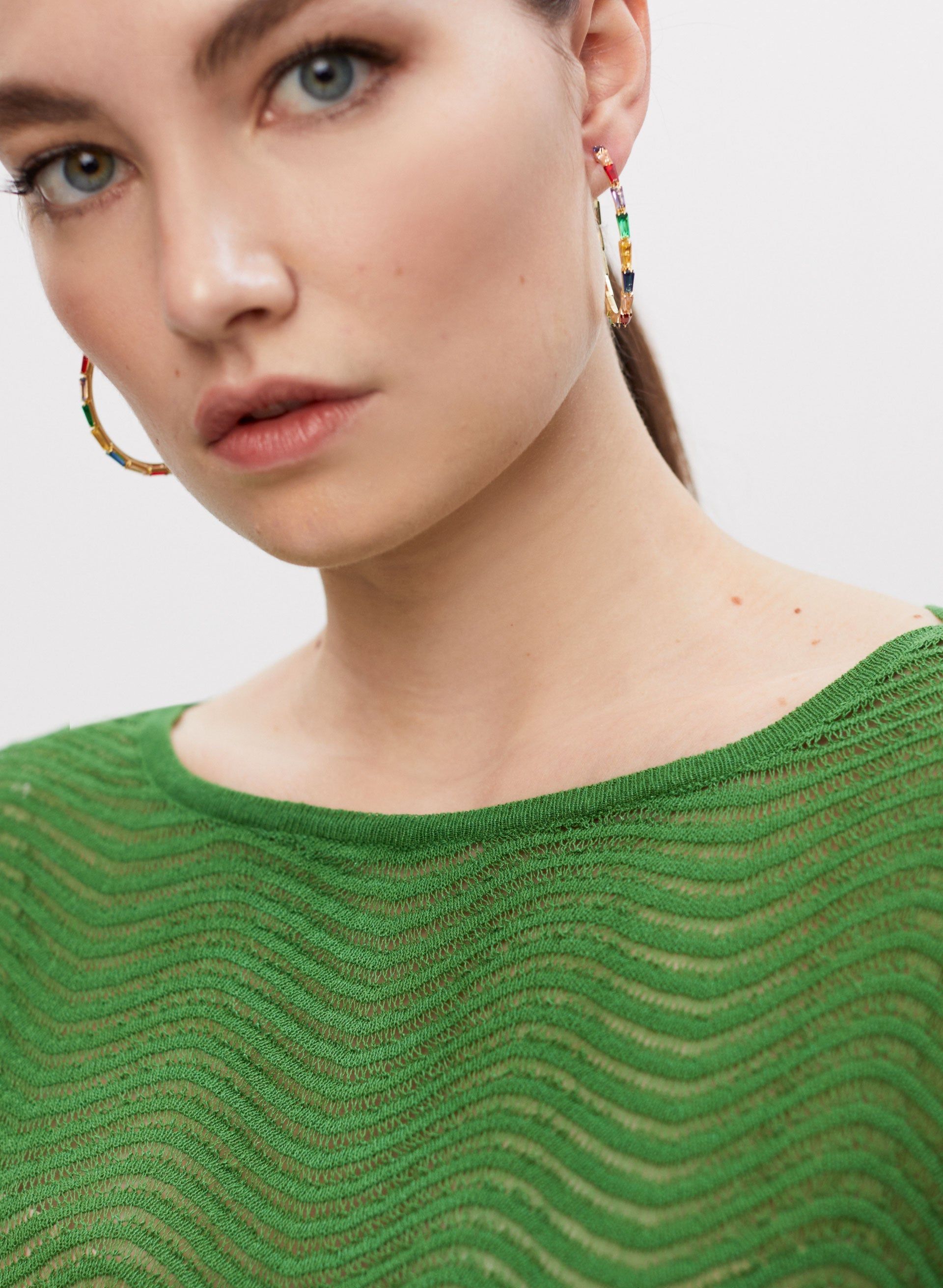 Wave Motif Open Knit Sweater sold by Melanie Lyne product image thumbnail 5