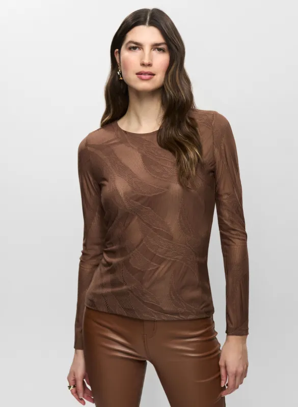 Abstract Print Long Sleeve Top sold by Melanie Lyne