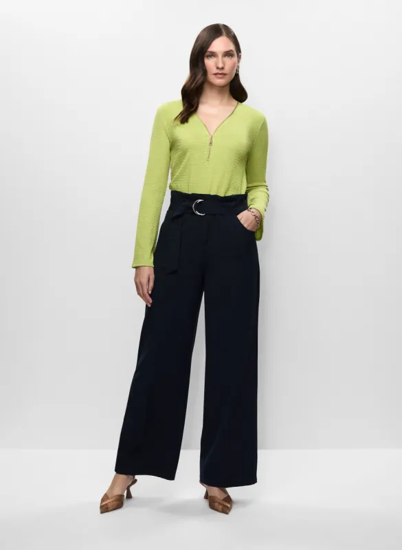 Zip Detail Top & Wide Leg Pants sold by Melanie Lyne