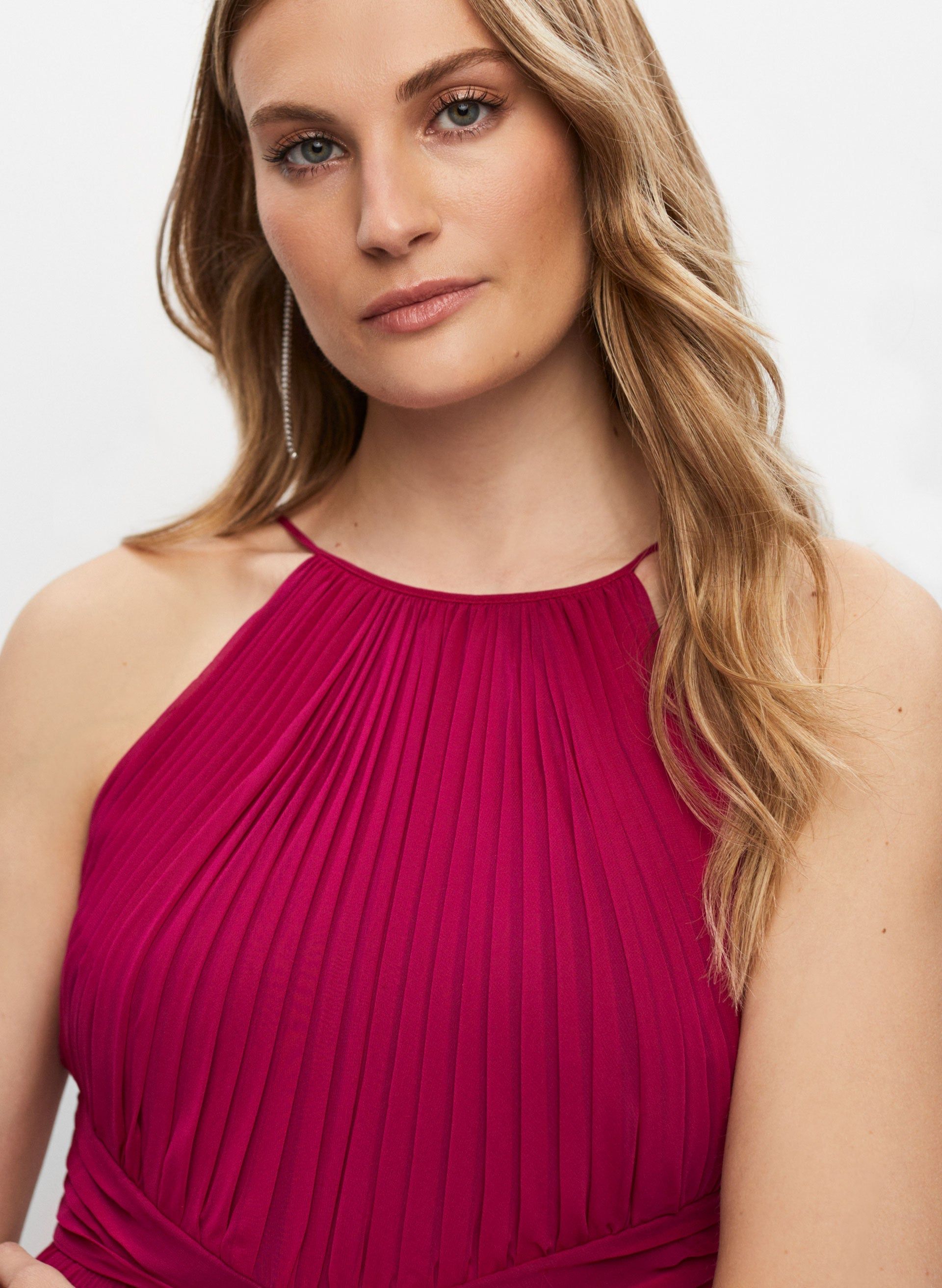 Pleated Halter Neck Dress sold by Melanie Lyne product image thumbnail 2