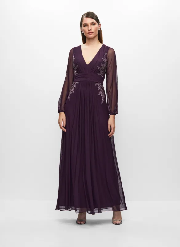 Beaded Detail V-Neck Dress sold by Melanie Lyne