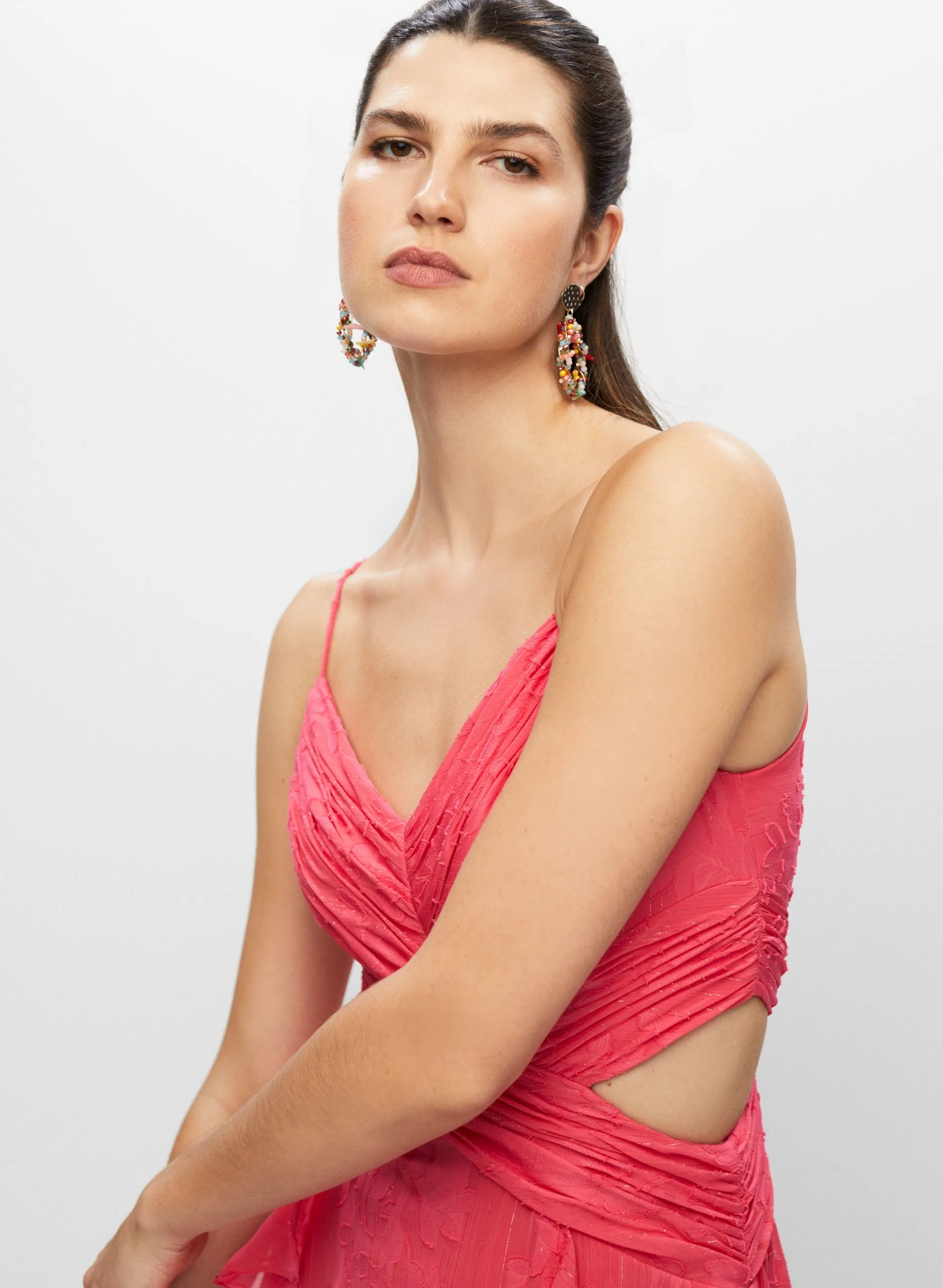 BA Nites - Pleated Detail Cutout Dress sold by Melanie Lyne product image thumbnail 2