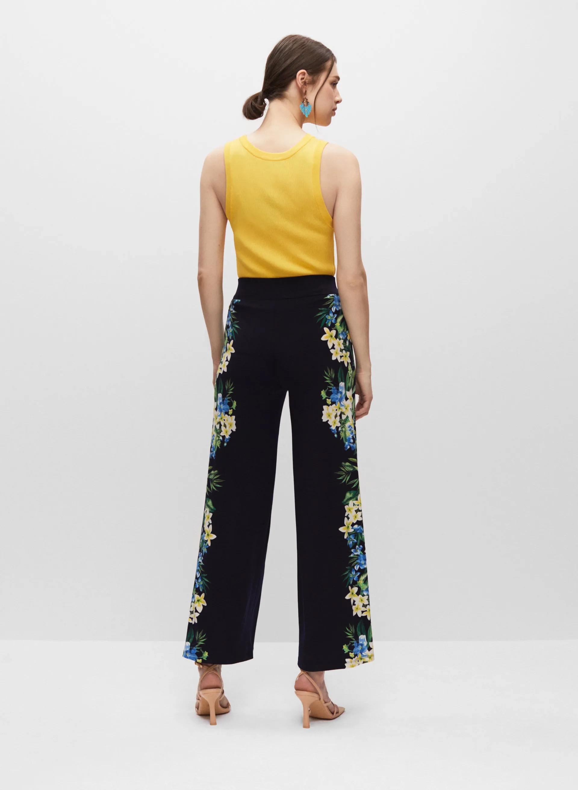 Floral Print Wide Leg Pants sold by Melanie Lyne product image thumbnail 4