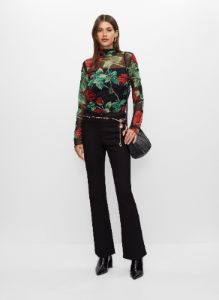Semi-Sheer Floral Motif Top sold by Melanie Lyne