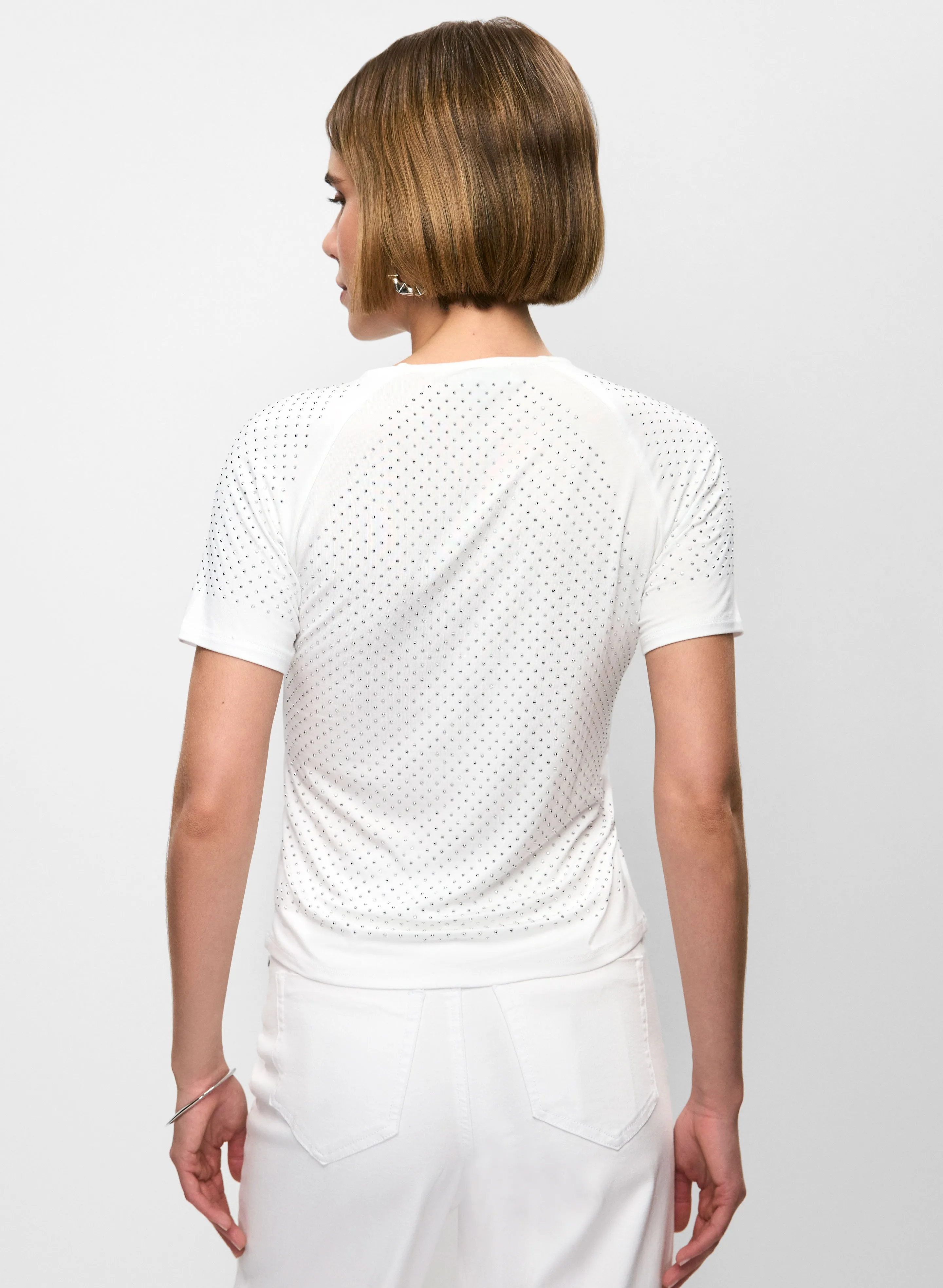 Studded Detail T-Shirt sold by Melanie Lyne product image thumbnail 5