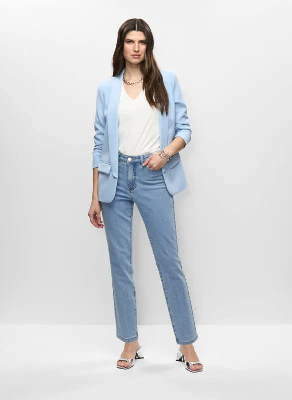Roll-Up Sleeve Jacket & Rhinestone Detail Jeans sold by Melanie Lyne
