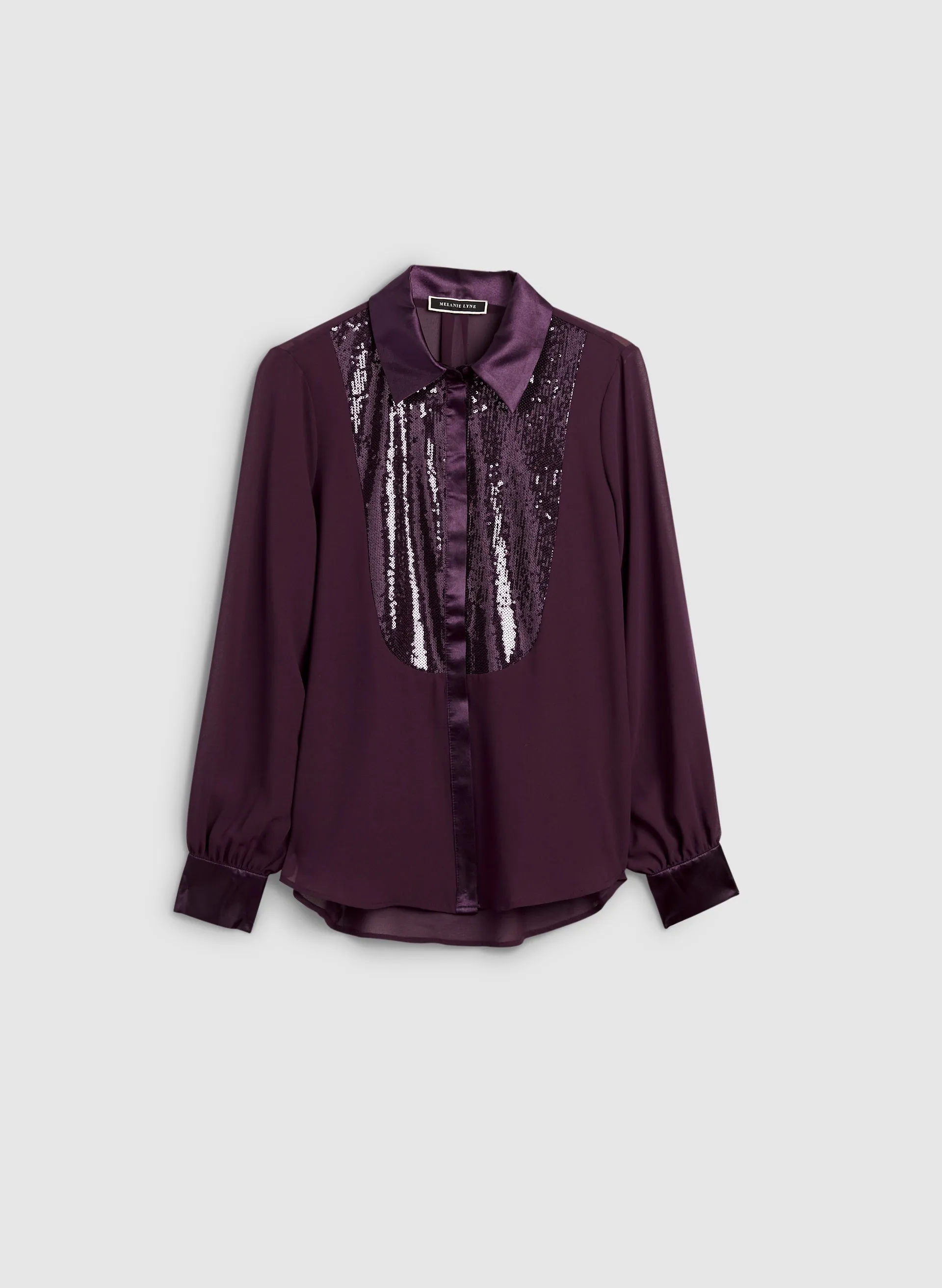 Sequin Detail Chiffon Blouse sold by Melanie Lyne product image thumbnail 5