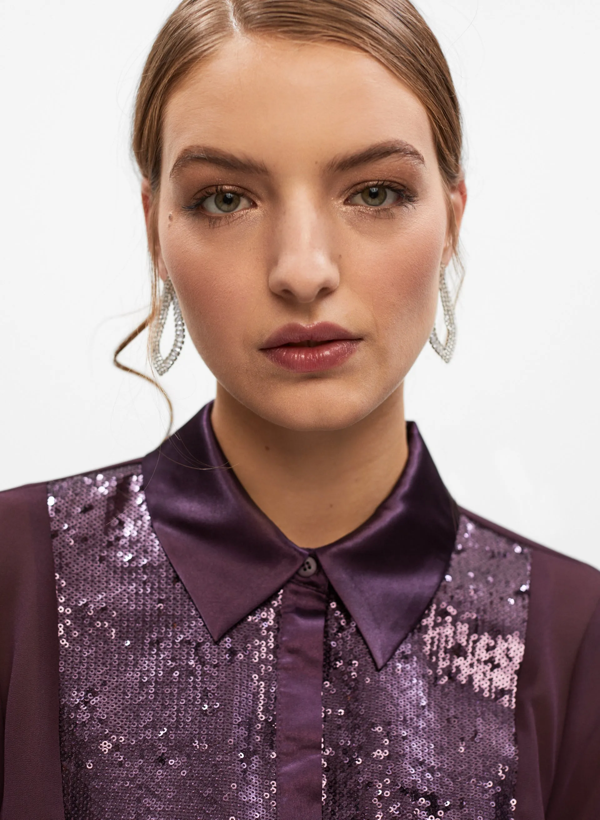 Sequin Detail Chiffon Blouse sold by Melanie Lyne product image thumbnail 2