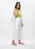 Linen-Blend Cropped Pants sold by Melanie Lyne