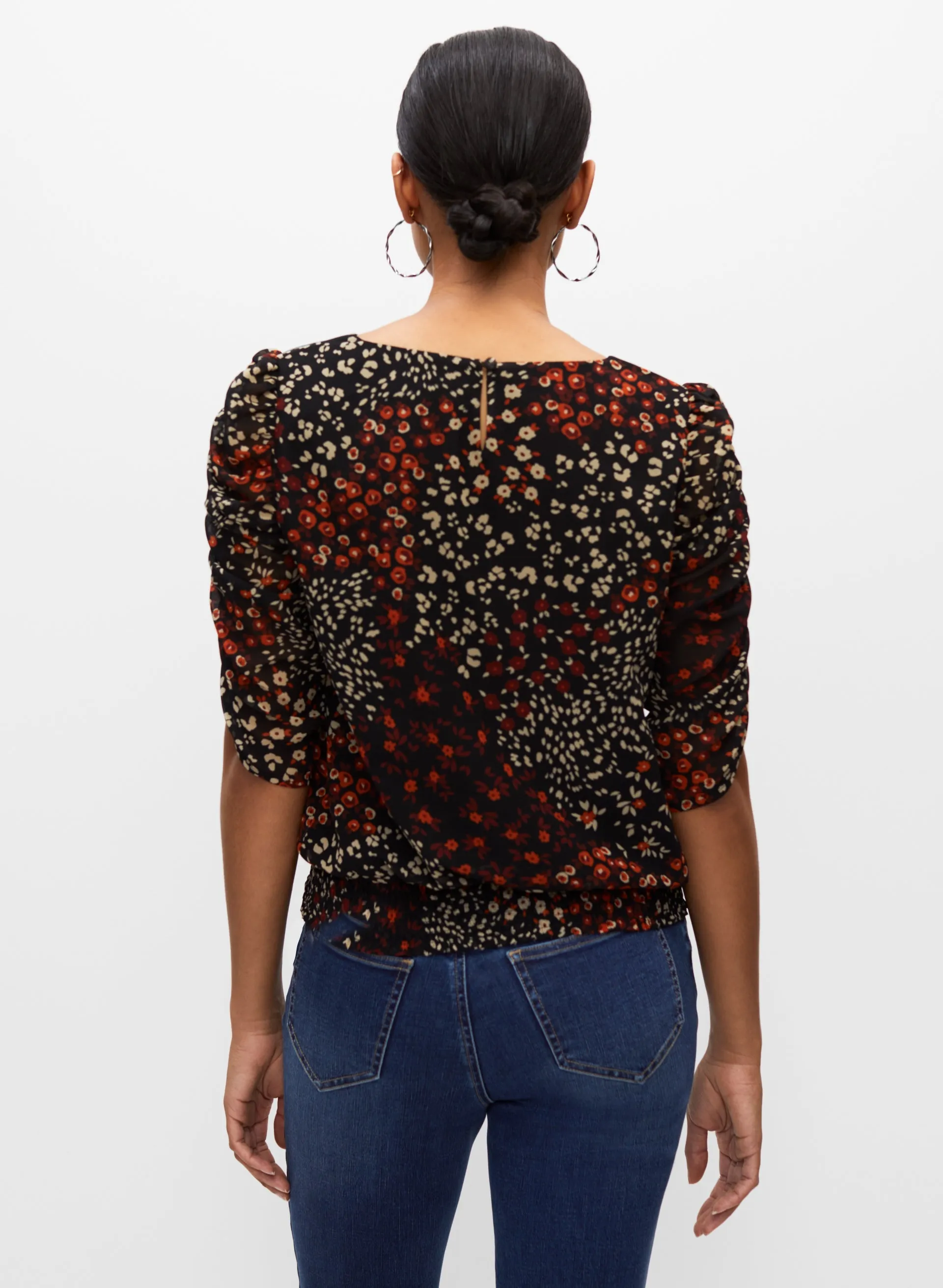 Floral Print Blouse sold by Melanie Lyne product image thumbnail 4