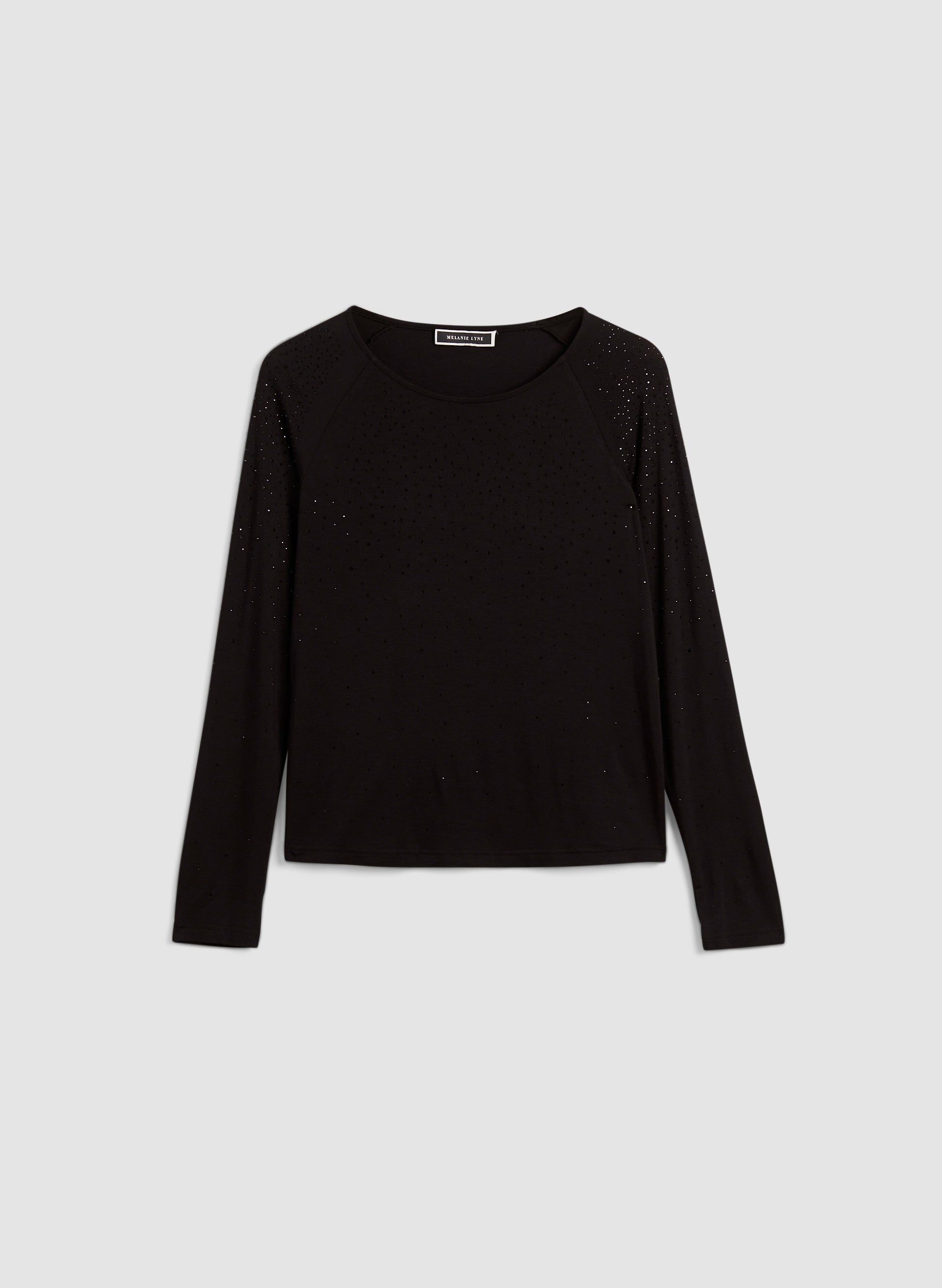 Rhinestone Detail Long Sleeve Tee sold by Melanie Lyne product image thumbnail 5
