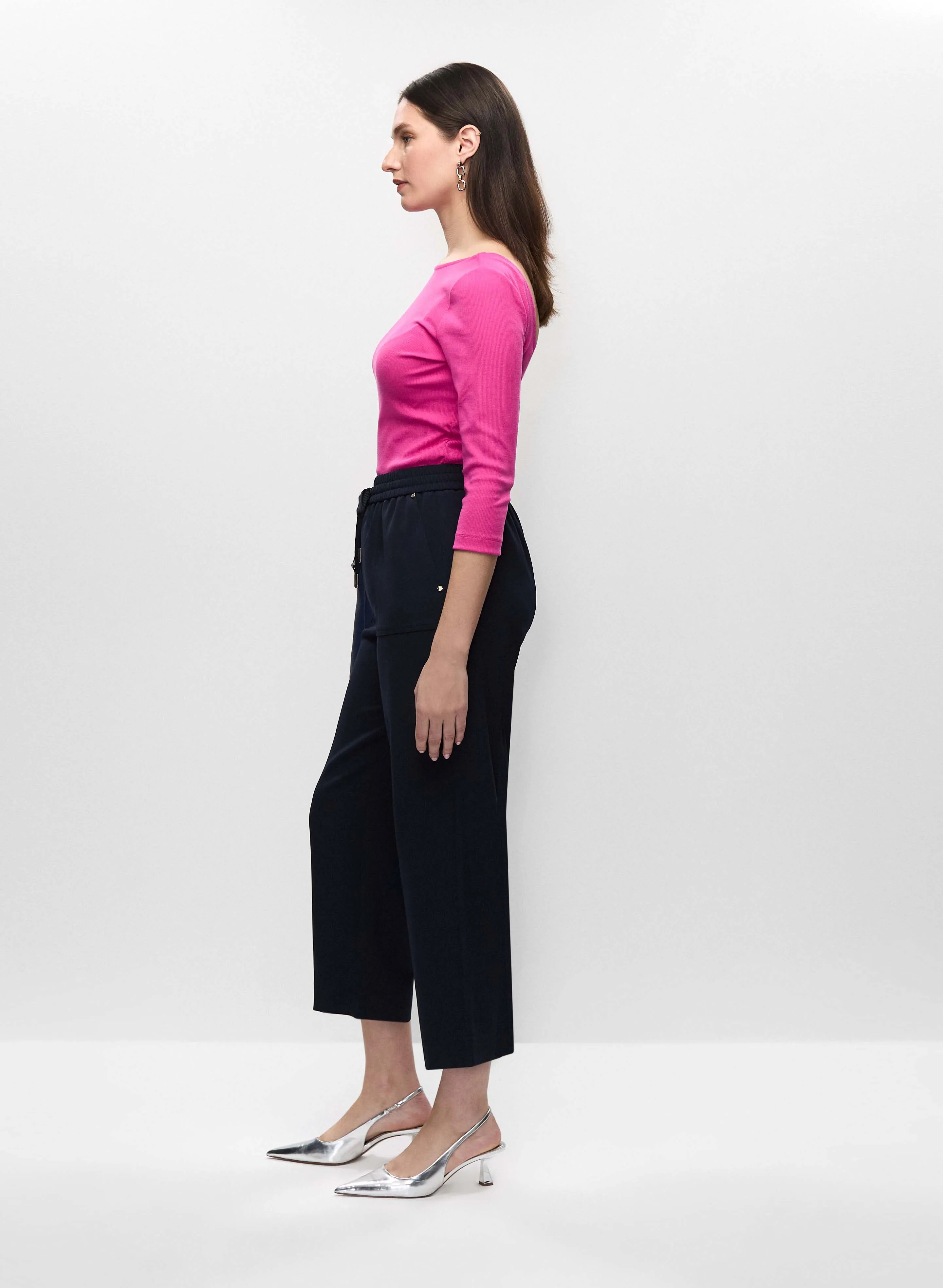 Drawstring Waist Pull-On Capris sold by Melanie Lyne product image thumbnail 5