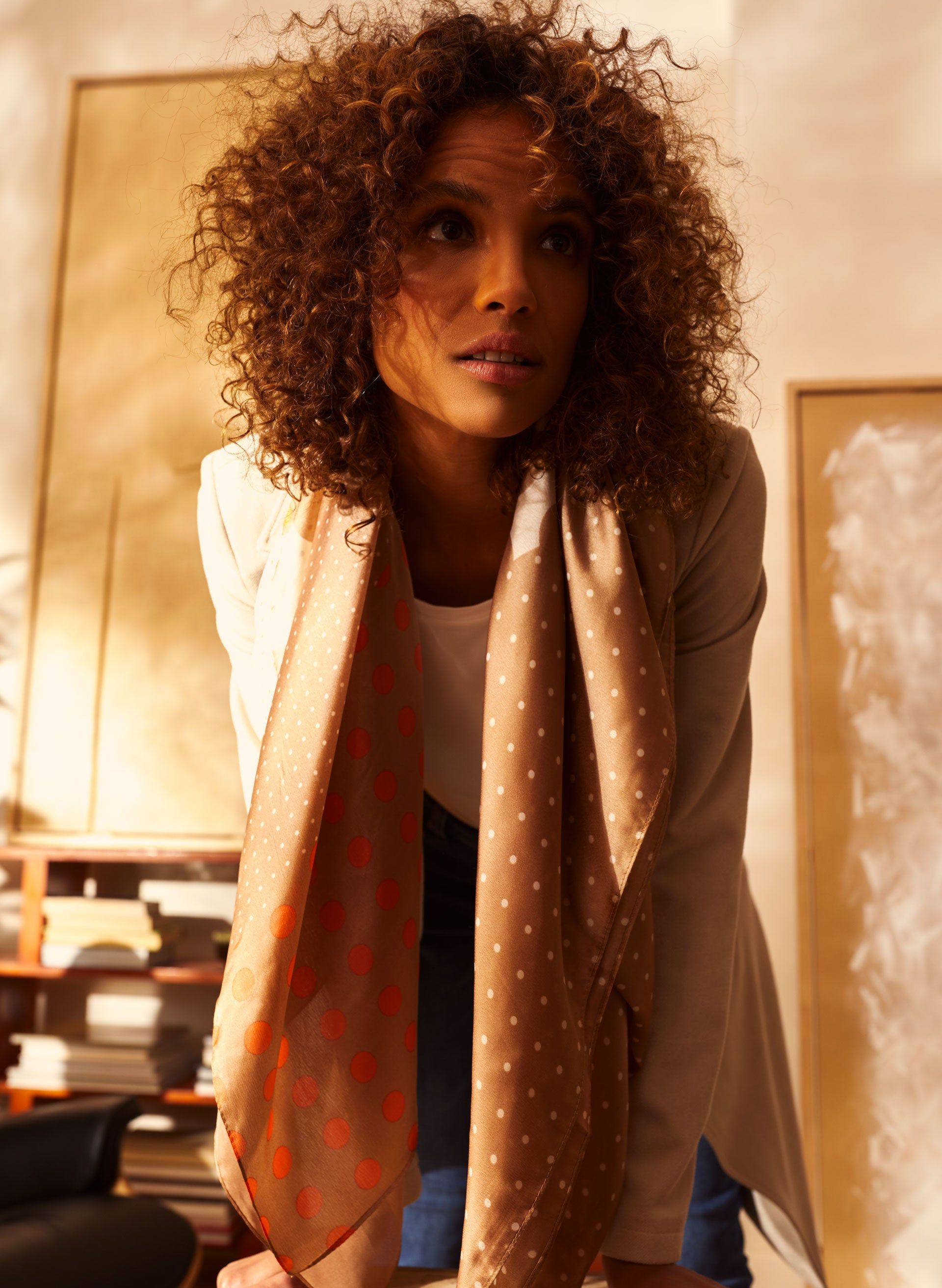 Abstract Dot Print Scarf sold by Melanie Lyne