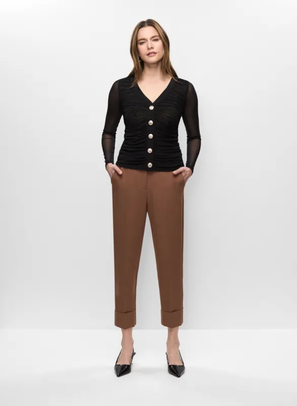 Mesh Sleeve Top & Cuffed Pants sold by Melanie Lyne
