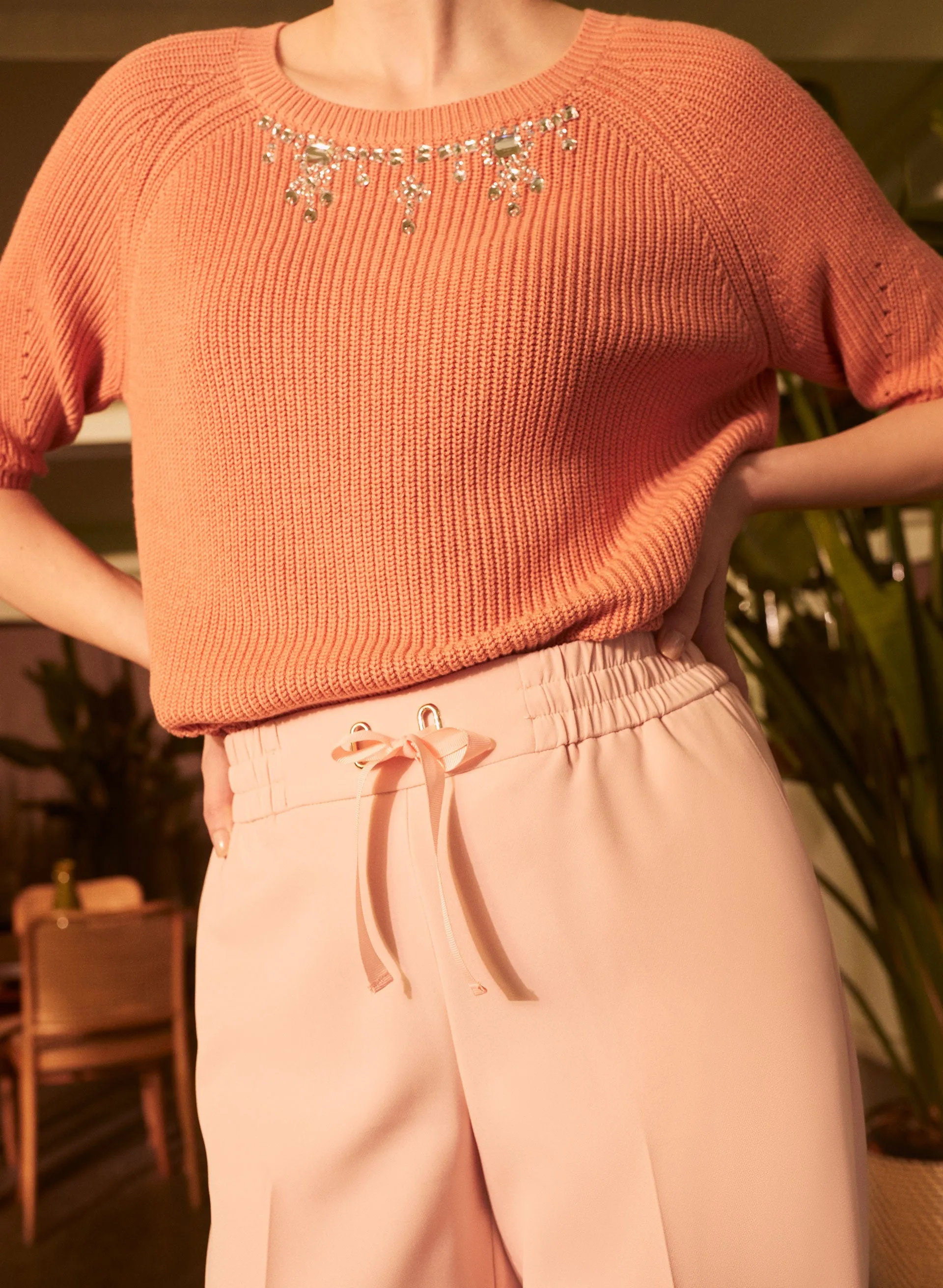 Pleated Pull-On Gaucho Pants sold by Melanie Lyne product image thumbnail 4