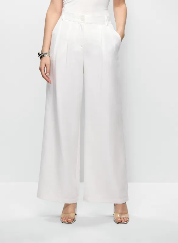 Tencel-Linen Wide Leg Pants sold by Melanie Lyne
