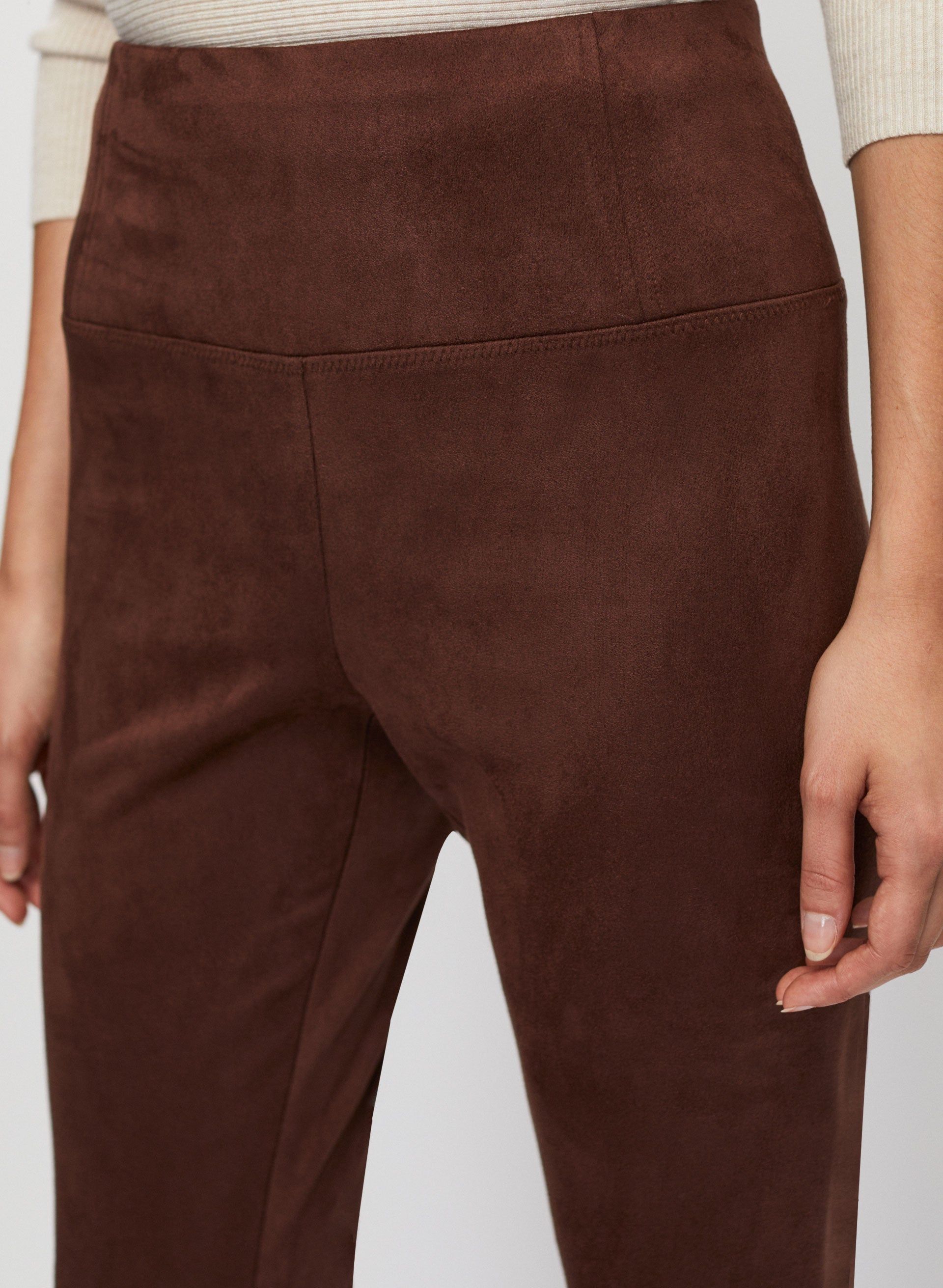 Faux Suede Pull-On Leggings sold by Melanie Lyne product image thumbnail 5