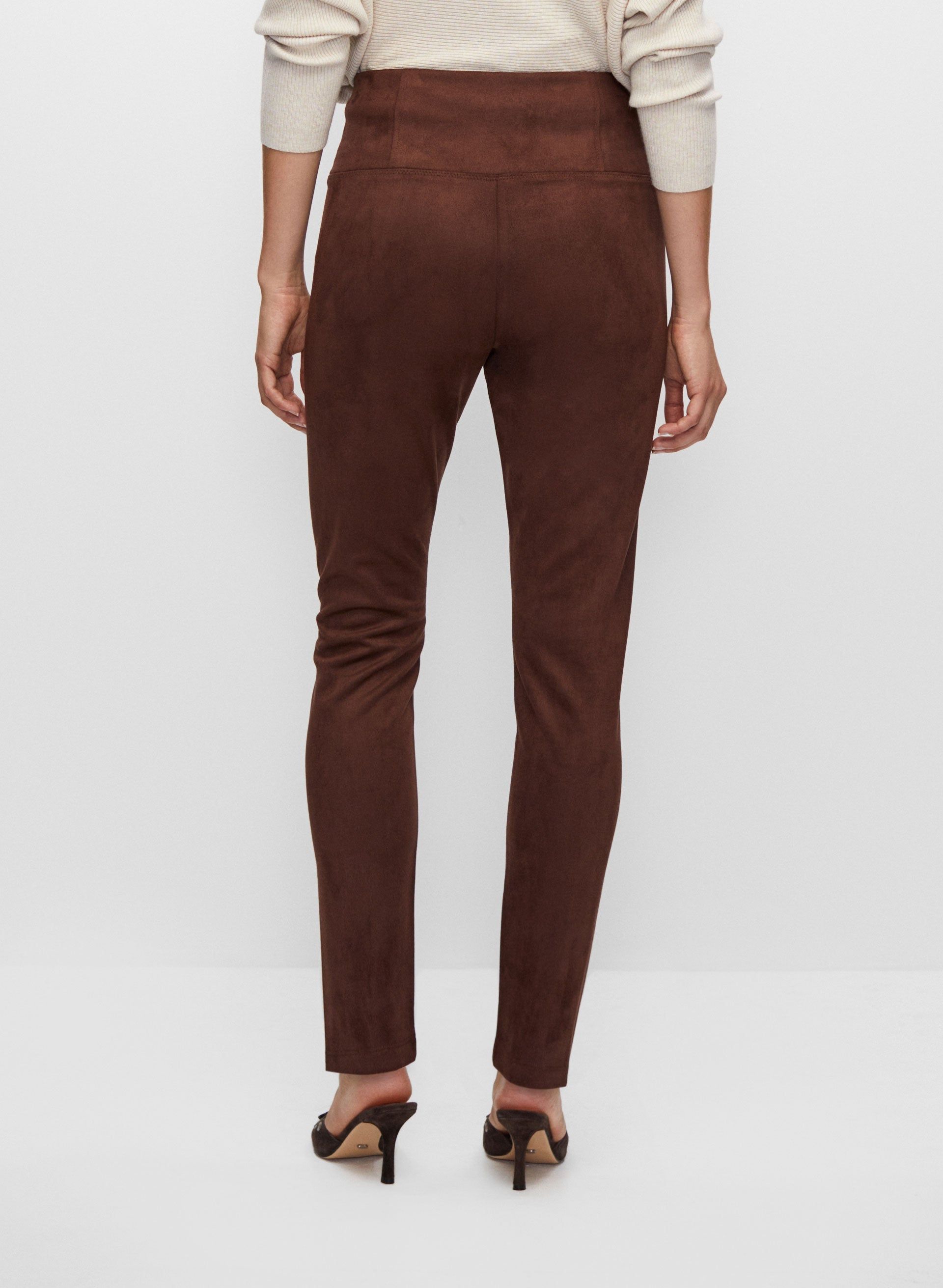 Faux Suede Pull-On Leggings sold by Melanie Lyne product image thumbnail 3