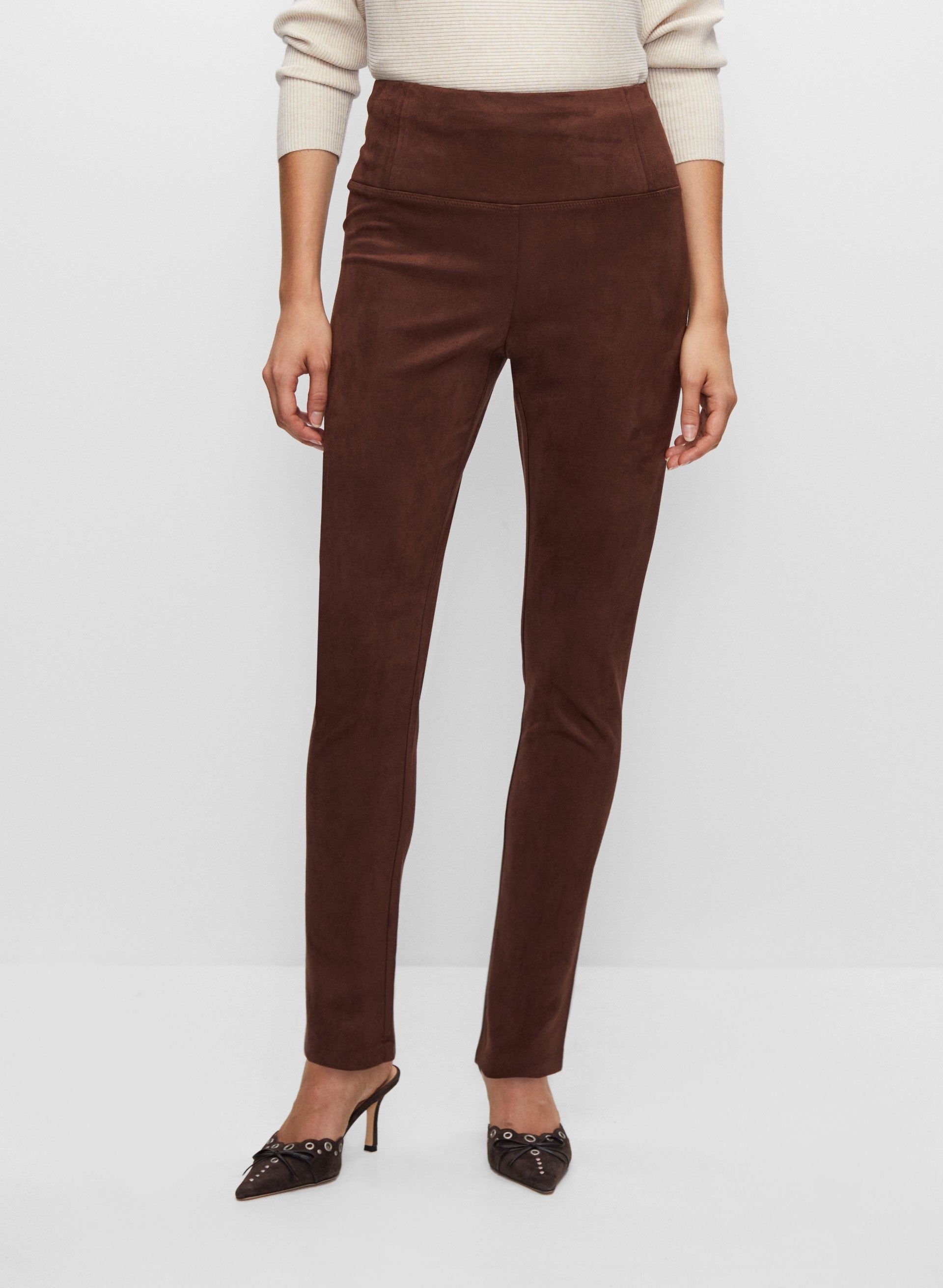 Faux Suede Pull-On Leggings sold by Melanie Lyne