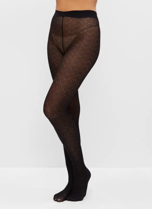 Mura - Geometric Motif Tights sold by Melanie Lyne