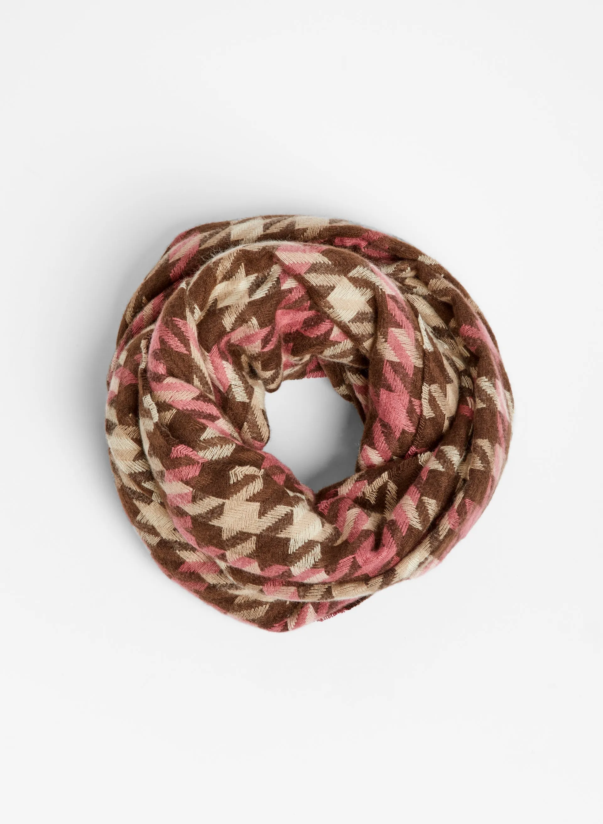 Houndstooth Plaid Scarf sold by Melanie Lyne product image thumbnail 4