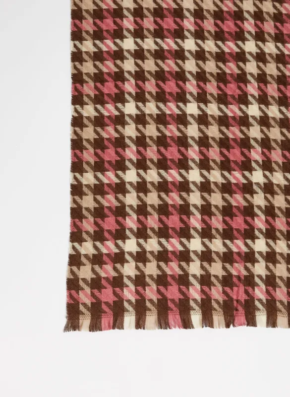 Houndstooth Plaid Scarf sold by Melanie Lyne