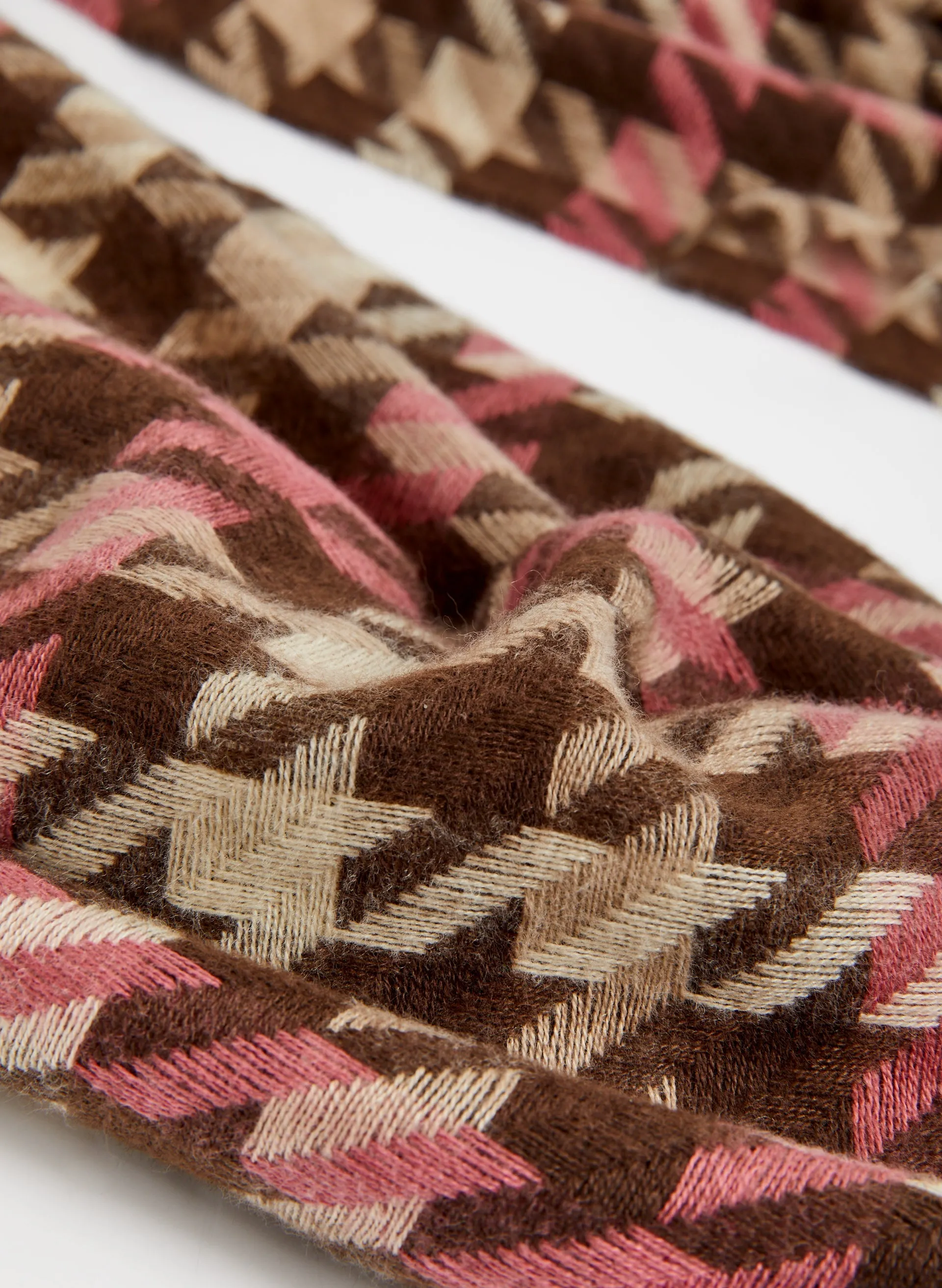 Houndstooth Plaid Scarf sold by Melanie Lyne product image thumbnail 2