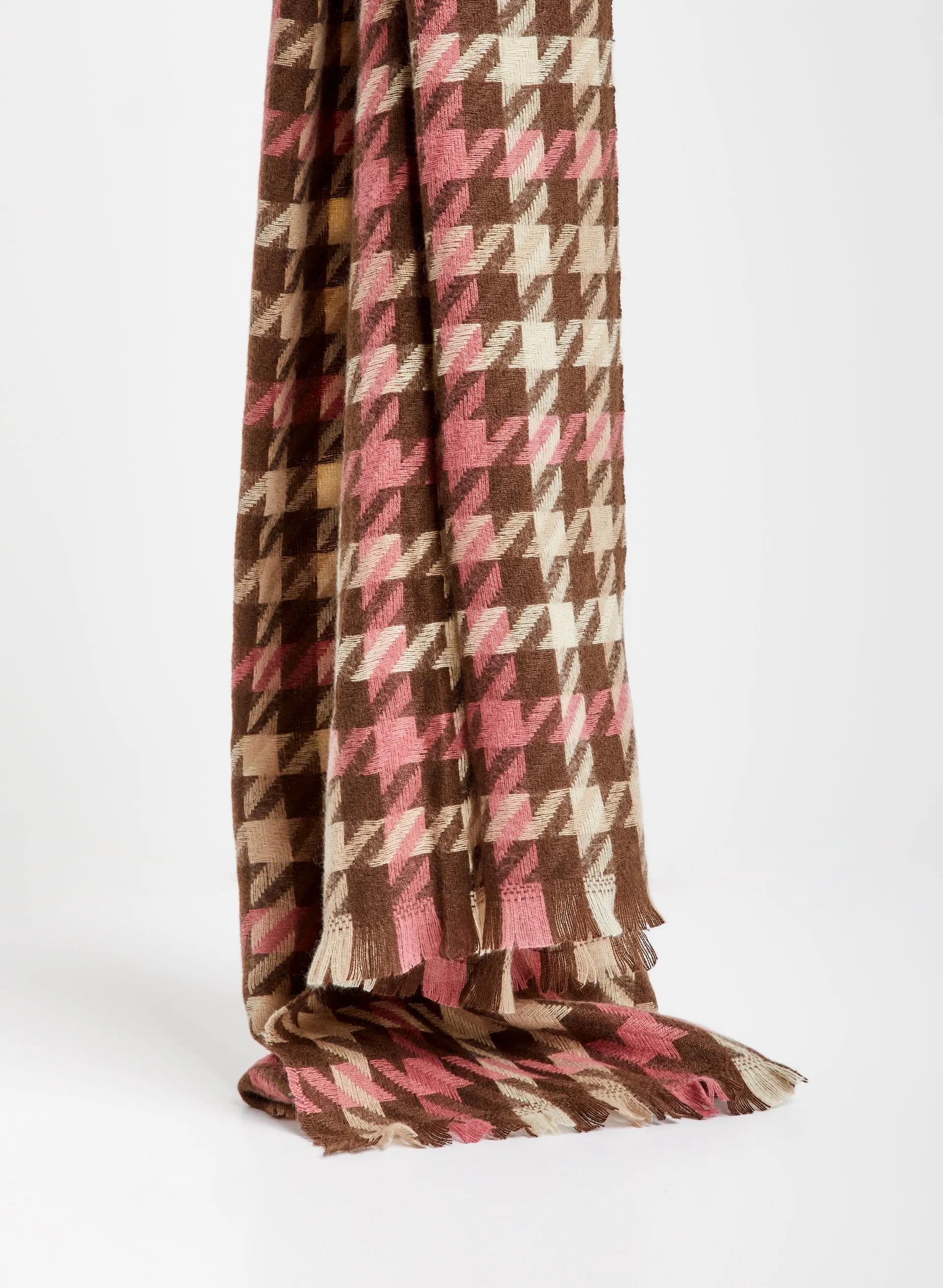 Houndstooth Plaid Scarf sold by Melanie Lyne product image thumbnail 3