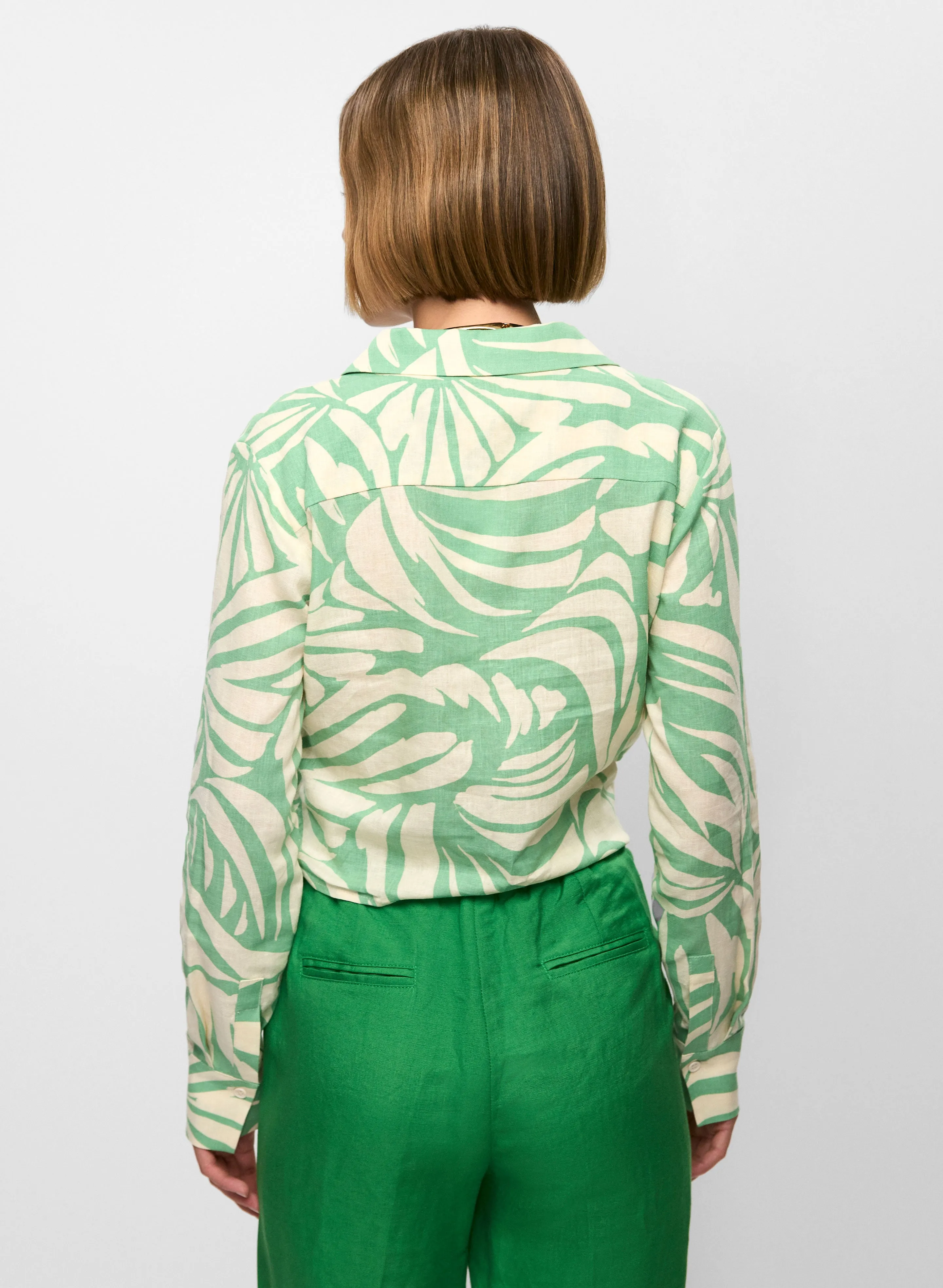 Abstract Print Knotted Blouse sold by Melanie Lyne product image thumbnail 4
