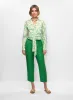Abstract Print Knotted Blouse sold by Melanie Lyne