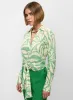 Abstract Print Knotted Blouse sold by Melanie Lyne