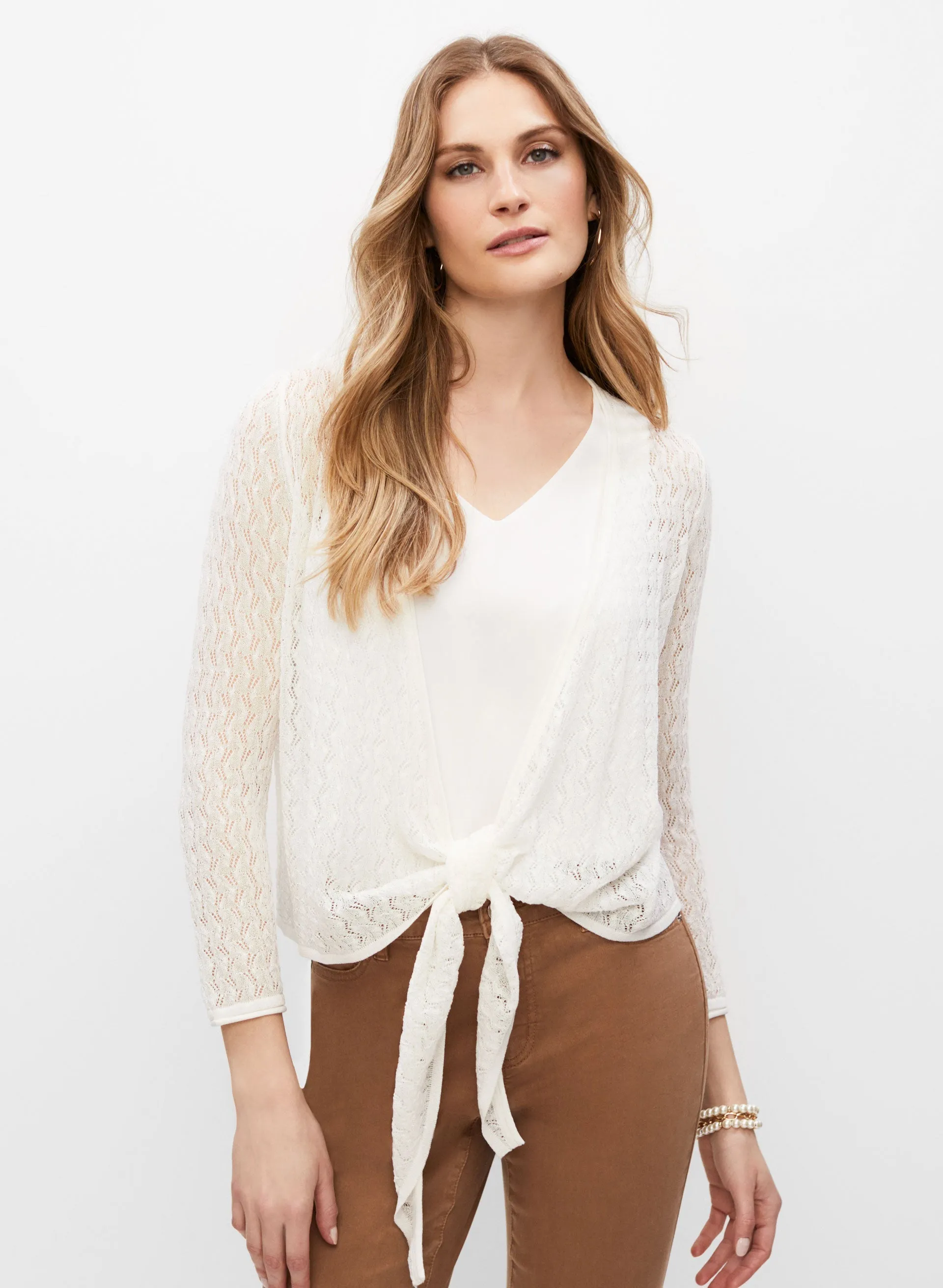 Open Front Knit Cardigan sold by Melanie Lyne product image thumbnail 5