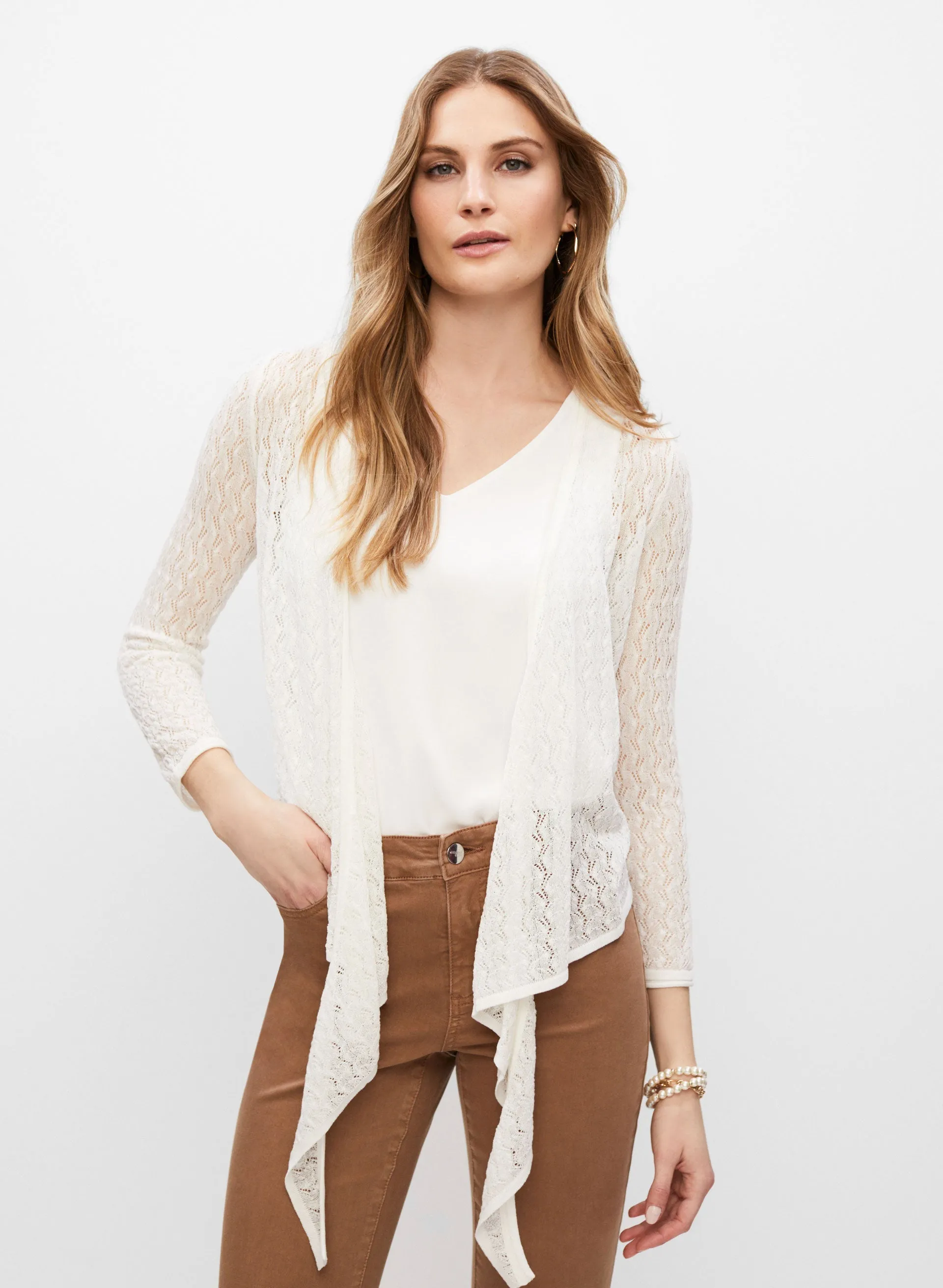 Open Front Knit Cardigan sold by Melanie Lyne